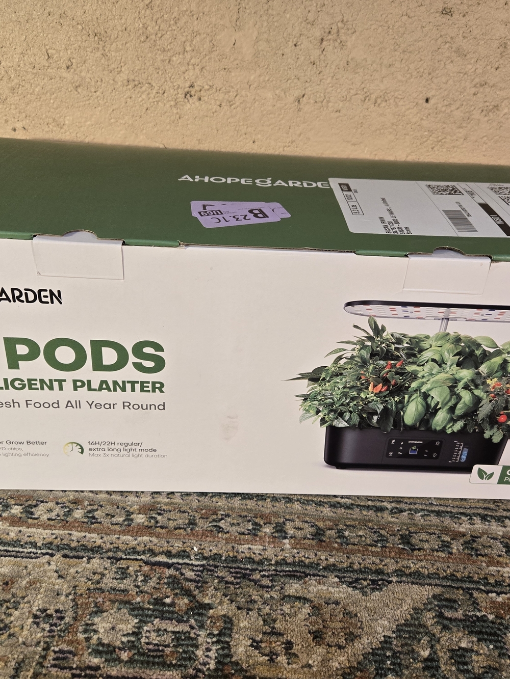12Pods Indoor Herb Garden Kit Hydroponics Growing System A Hope Garden